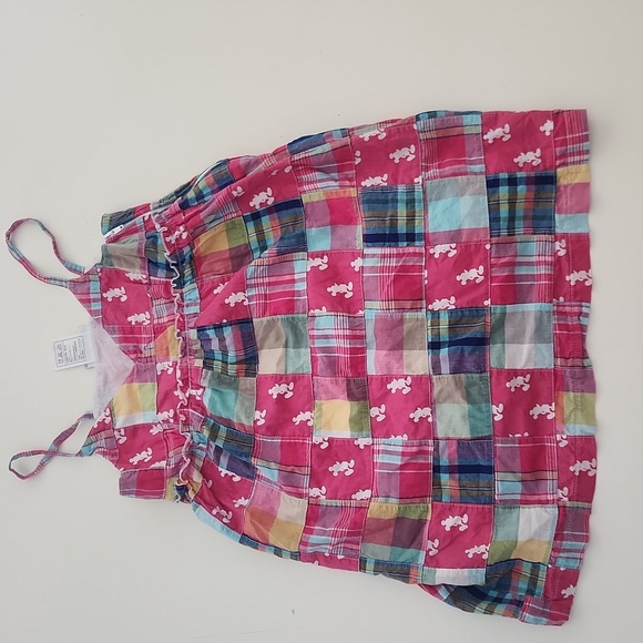 Disney Disneyland Pink Patchwork Summer Dress Medium - Picture 1 of 10